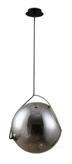 подвесной светильник Azzardo Rufus, черный, дымчатый, 40 см (AZ3173)