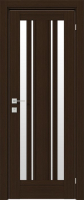дверное полотно Rodos Fresca Mikela 600 мм, со стеклом, орех борнео