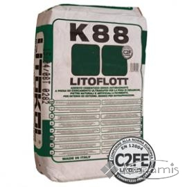 Клей для плитки Litokol Litoflott К88 цементная основа, серый 25 кг (K880025)