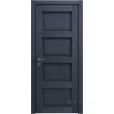 дверное полотно Rodos Style 4 800 мм, глухое, сосна браш cobalt
