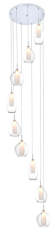 подвесной светильник Azzardo Amber Milano, прозрачный, 9 ламп (AZ3102)