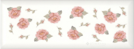 Плитка Kerama Marazzi Веджвуд Цветы 15x40 белая (15035 N)