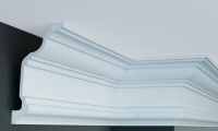 карниз жесткий Elite Decor Gaudi Decor 23x11x244 см белый (P 132)