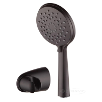 ручной душ Devit Acqua с держателем, черный матовый (851155B / 851140В)
