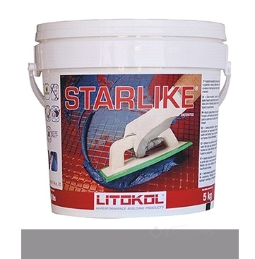 Затирка Litokol Litochrom Starlike 1-15 (С.280 серый) 10 кг