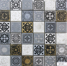 мозаїка Сolibri mosaic AGATA SF-M1 (4,7х4,7) 300x300