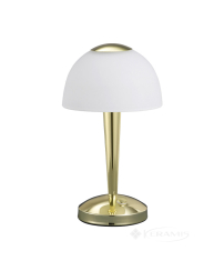 настольная лампа Trio Ventura, белая, латунь полированная, LED (529990103)