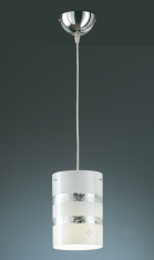 подвесной светильник Trio Nikosia, хром, серебряный (308700189)
