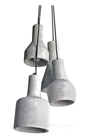 Подвесной светильник Azzardo Karina, хром, бетон, 4 лампы (CPL-13007 / AZ1030)
