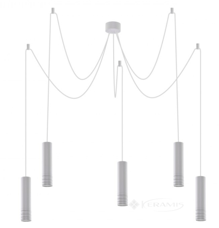 Подвесной светильник Azzardo Locus, белый, 5 ламп (AZ3406)