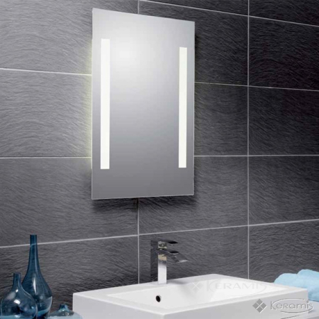 Зеркало Promiro Stripes 80x60 с галогеновой подсветкой (641206)