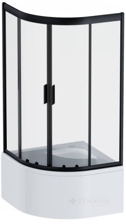 Душевая кабина AM.PM Gem Deep 90x90 стекло прозрачное/черный матовая (W90UG-401A090BT)