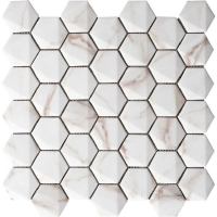 мозаика Grespania Marmorea 30x30 Hexagonal calacata