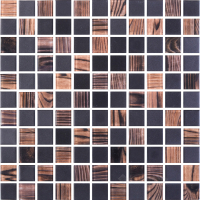 мозаика Kotto Keramika GMP 0825050 С2 print 46/black mat 30x30
