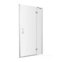 душевые двери с стенкой Omnires Manhattan 120x195 см безопасное стекло chrome (ADC12X-ACRTR)