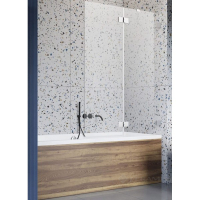 штора для ванны Radaway Essenza Pro PND II 130 левая, безопасное стекло, прозрачное (10102130-01-01L)