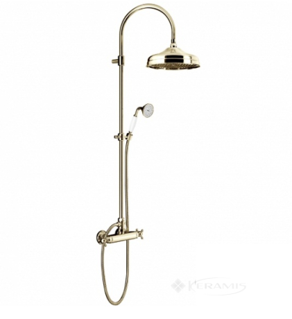 Душевой набор Fir Classic Showers антикварное золото & кристалл (20622421451)