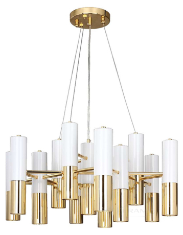 Люстра Wunderlicht Hi-Tech, белая, золотая, 13 ламп, LED (M-11804-413WH)