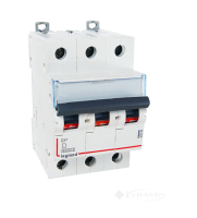 автоматичний вимикач Legrand Dx3 63 A, 400В, 3 п., Тип D, 10 kA (408095)