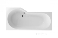ванна акриловая Excellent BeSpot 160x80 белая, правая, с ножками (WAEX.BSP16WH)