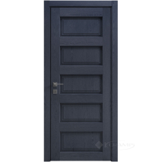 дверное полотно Rodos Style 5 700 мм, глухое, сосна браш cobalt