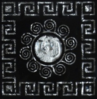 вставка підлогова Grand Kerama Tako 6,6x6,6 візантія платина