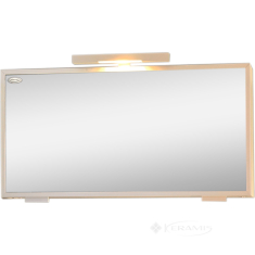 зеркальный шкаф Kolpa San Hana 105х50х17 со светильником, белый/алюминий (524113)