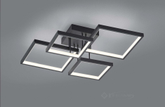 светильник потолочный Trio Sorrento,черный матовый, 52x52 см, LED (627710432)