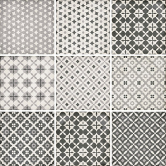 плитка Equipe Art Nouveau 20x20 alameda grey (24420)