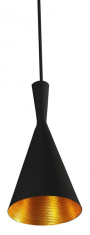 подвесной светильник Azzardo Vita, черный, золотой (LP6005-BK-GO / AZ1405)
