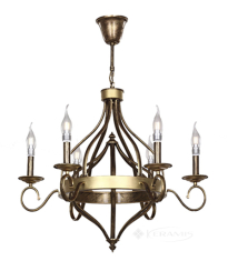 люстра Wunderlicht Classical Style, бронзовая, 6 ламп (WLC1327-46)