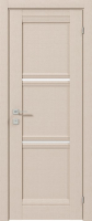 дверное полотно Rodos Fresca Vazari 600 мм, с полустеклом, беленый дуб