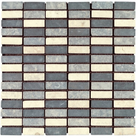 мозаика Imso Ceramiche Mosaici (1,7х4,8) 30х30 black