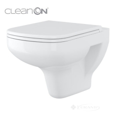 унитаз Cersanit Colour CleanOn подвесной, сиденье дюропласт, без ободка (K701-042)