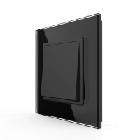 выключатель Livolo 1 кл., перекрестный, черный стекло (VL-C7FCMM10A-2BP)