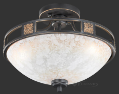 светильник потолочный Trio Quinta, под ржавчину, прозрачная, 3 лампы (608100324)