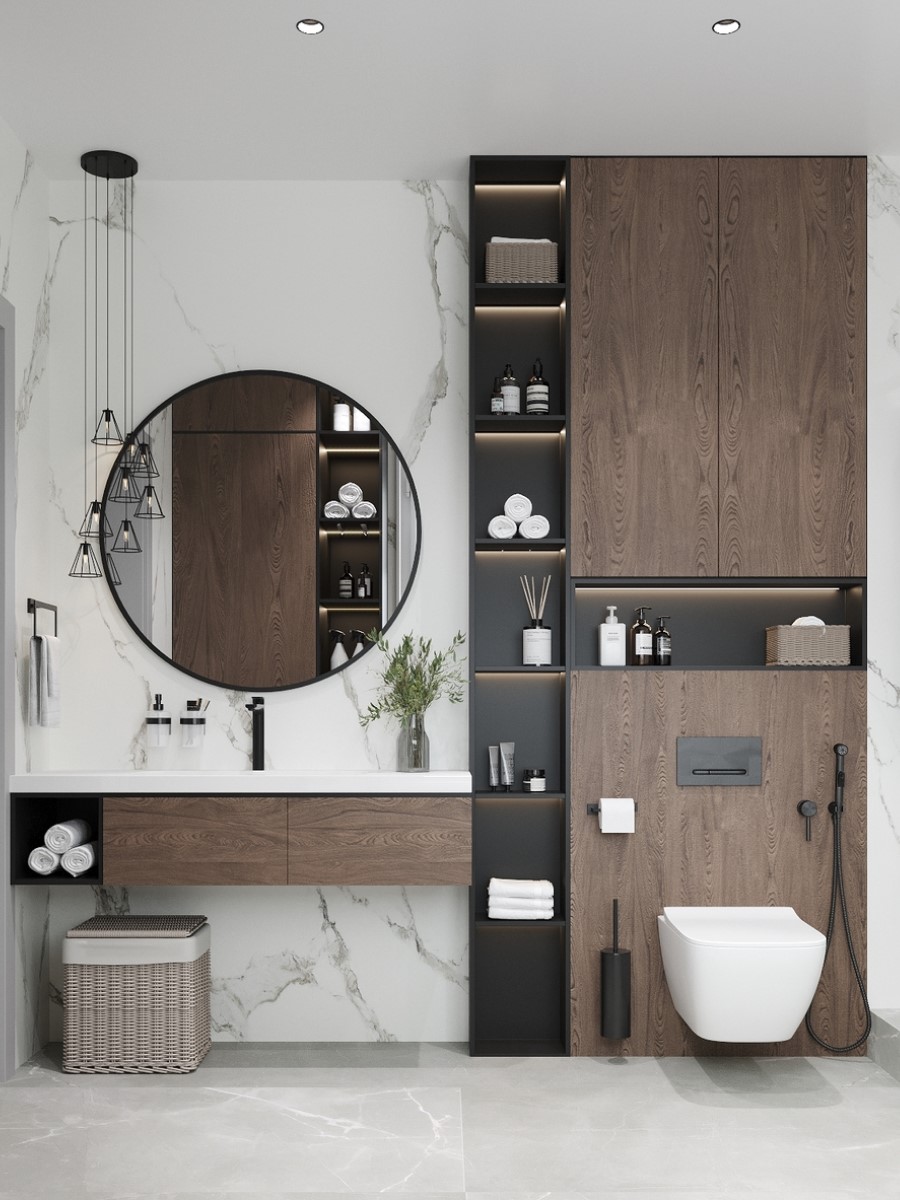 Дизайн ванной комнаты 2023 на 3 кв.м: лучшие современные идеи - 50 фото