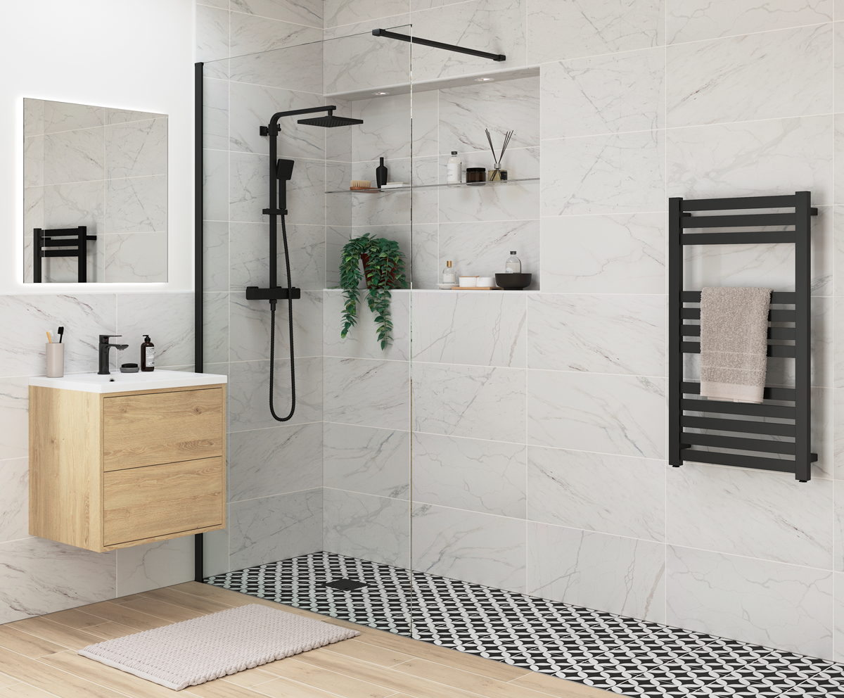 Дизайн ванних кімнат з душовими кабінами. Фото 42