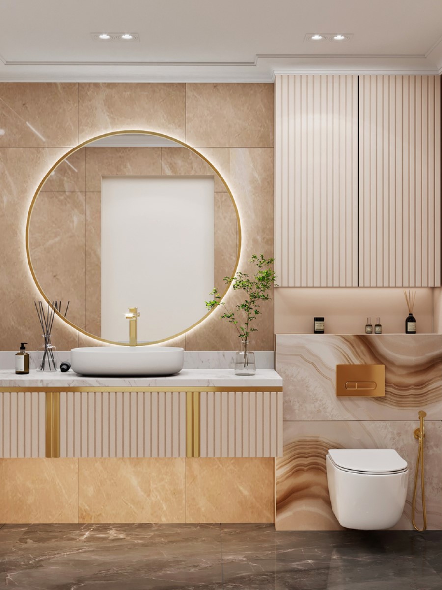 Дизайн ванной комнаты 2022. Фото 19