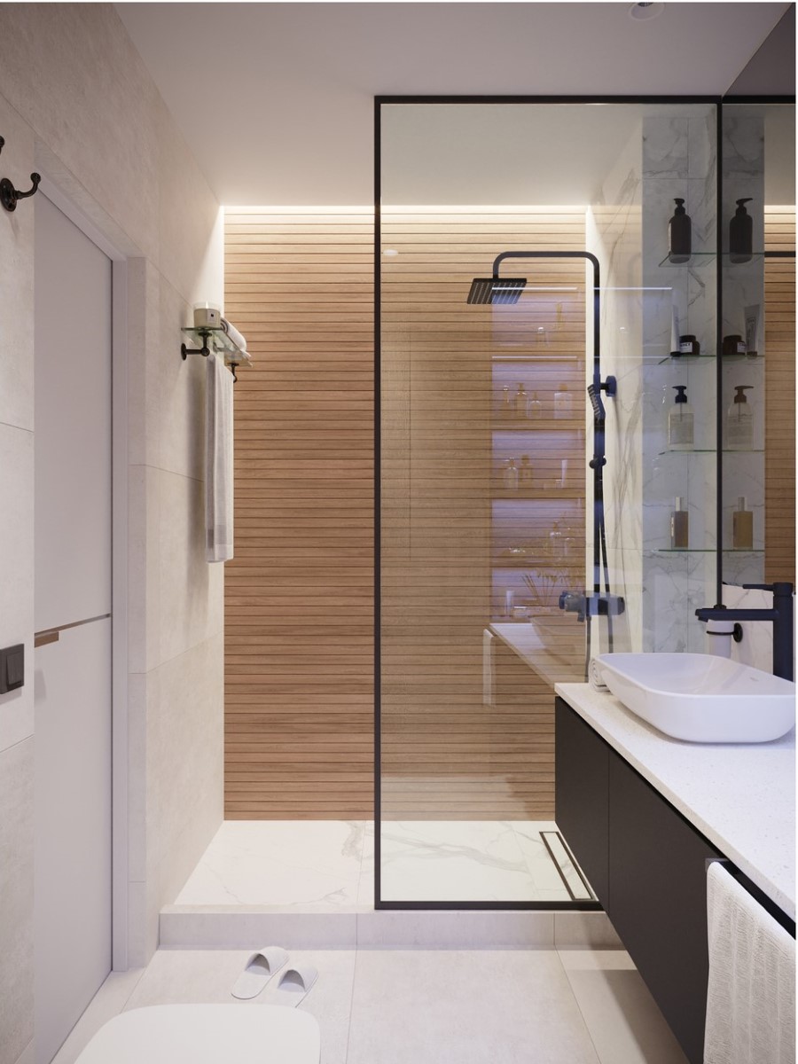 Дизайн ванной комнаты 2022. Фото 37