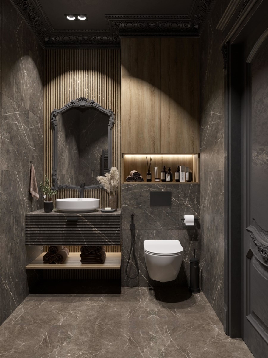 Дизайн ванной комнаты 2022. Фото 60