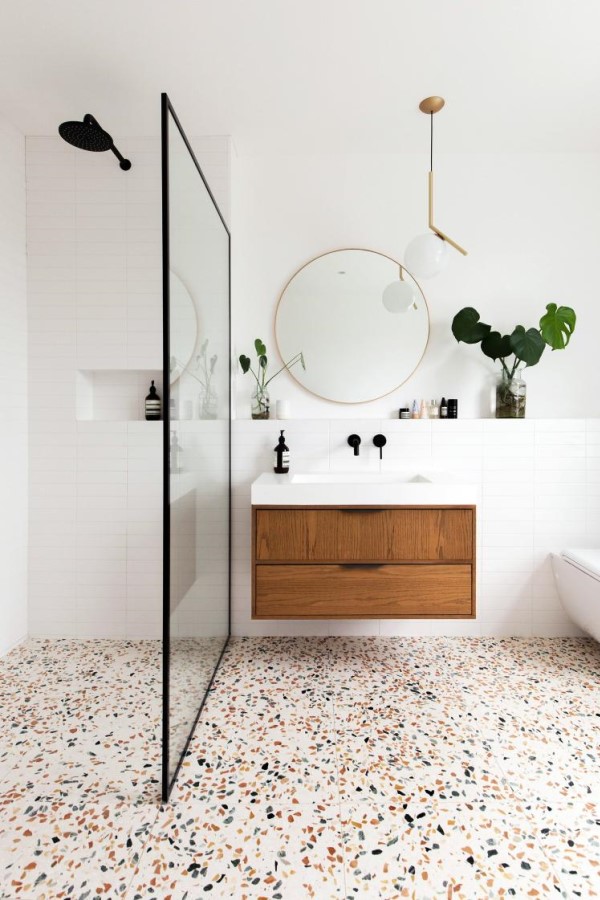 Дизайн ванних кімнат з душовими кабінами. Фото 24