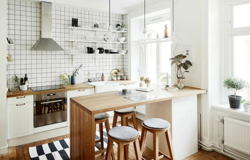 Фото интерьера сканди-кухни
