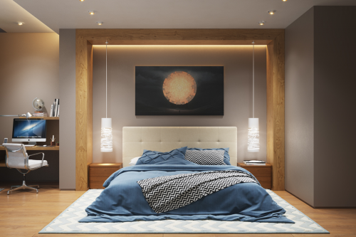 Фото прикроватных светильников в спальне