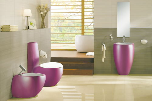 Выбор цветной сантехники