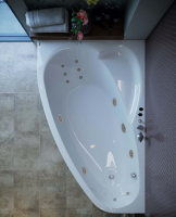гідромасажна ванна WGT Rialto Como 170x100 ліва + корпус+рама+злив/перелив (RLTCM170LHLUMPGW)