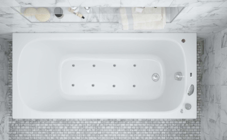 Гидромассажная ванна WGT Rialto Orta 160x60 AERO LINE + корпус+рама+слив/перелив (RLTORT160ARLPWW)