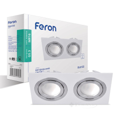 светильник встроенный Feron DL6122 под лампу белый (32674)
