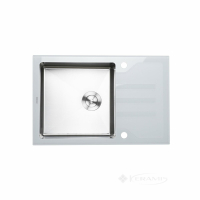 кухонна мийка Platinum Handmade 78x51x20 white glass (SP000034807)