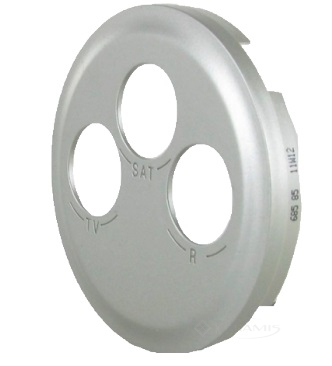 Лицевая панель Legrand Celiane розетки TV-R-SAT, титан (68585)